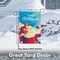 G128 - Christmas Garden Flag, Christmas and Winter Themed Decorations - Santa and Reindeer with Merry Christmas Quote, | 12x18 Inch | Printed 150D Polyester - Rustic Holiday Seasonal Outdoor Flag